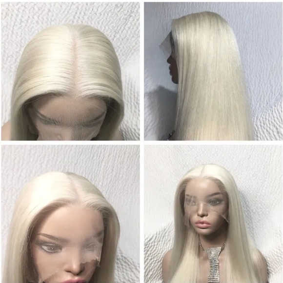 26 In Pale Blonde Lace Wig Human Hair - Picture 5 of 15